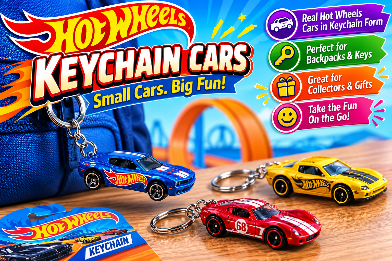 Keychain cars for big fun