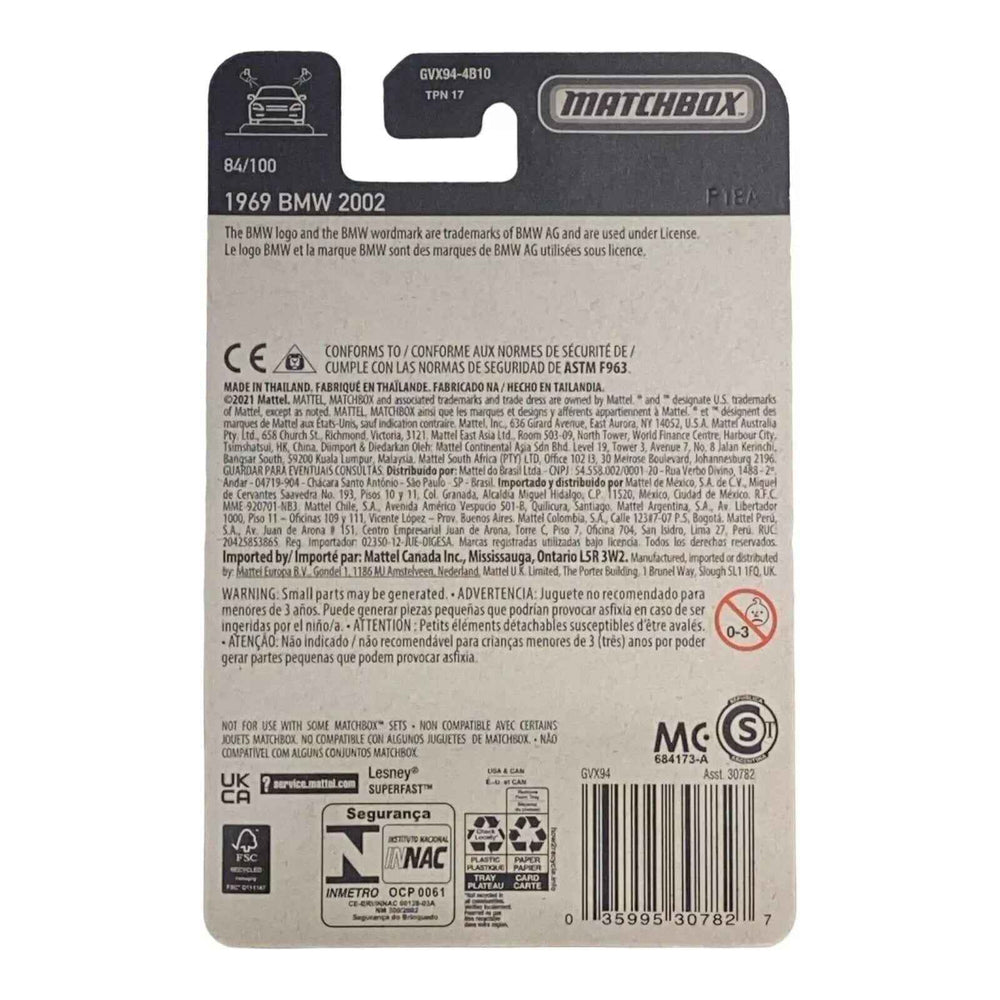 Matchbox 1969 BMW 2002 - Matchbox Series 84/100 -
