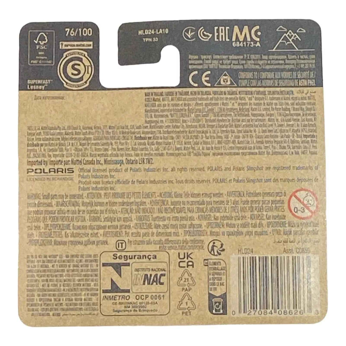 Matchbox Polaris RZR - Matchbox 70 Years Series 76/100 - Short Card