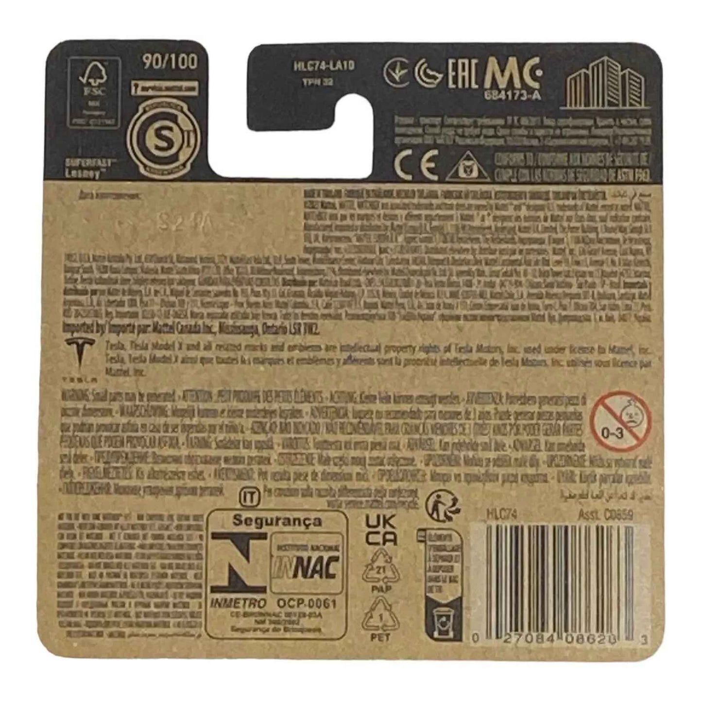 Matchbox Tesla Model X - Matchbox 70 Years Series 90/100 - Short Card