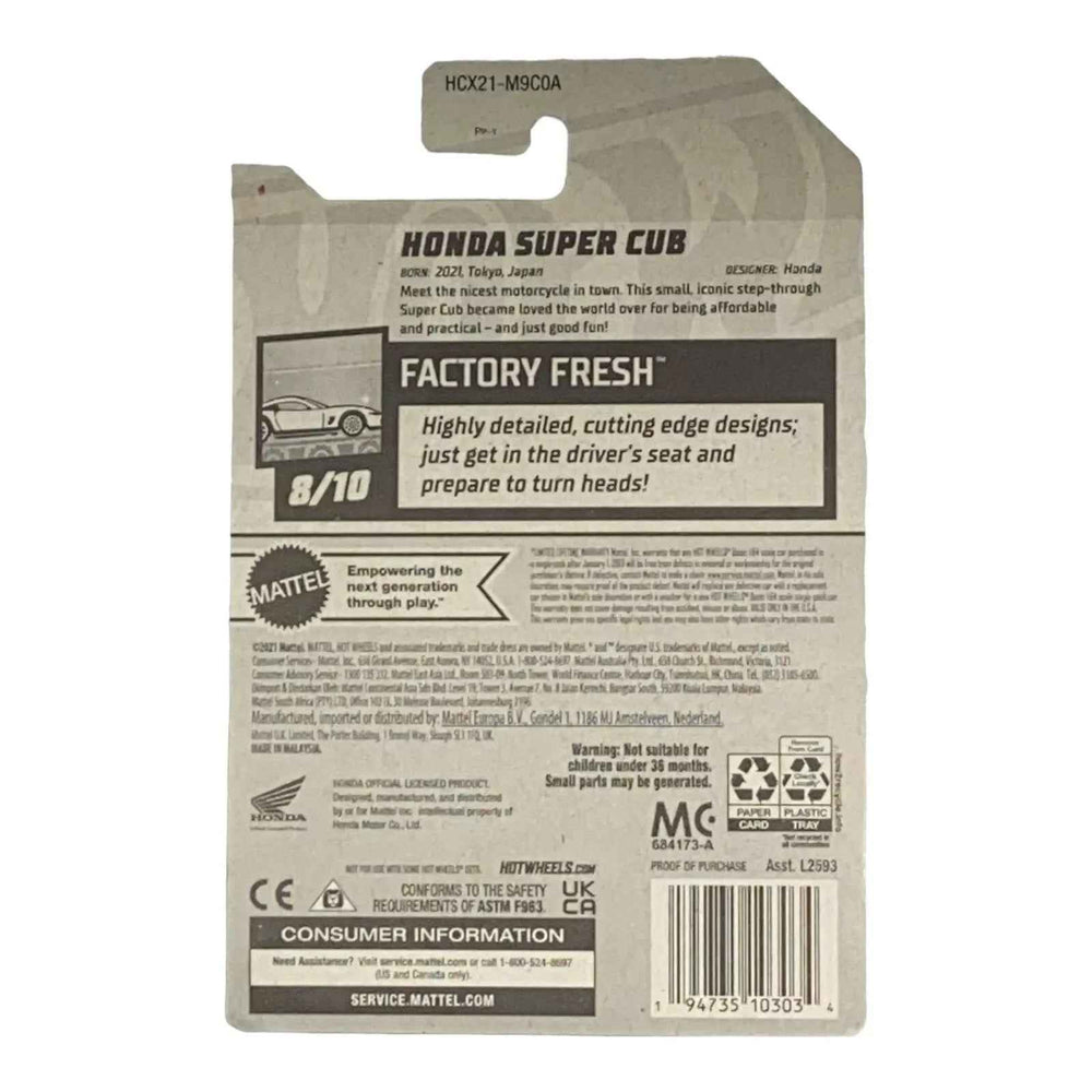 Hot Wheels Honda Super Cub - Factory Fresh Series 8/10 -