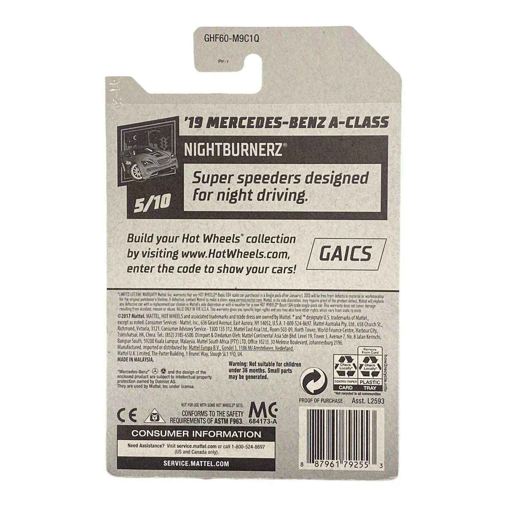 Hot Wheels '19 Mercedes-Benz A-Class - Nightburnerz Series 5/10 -