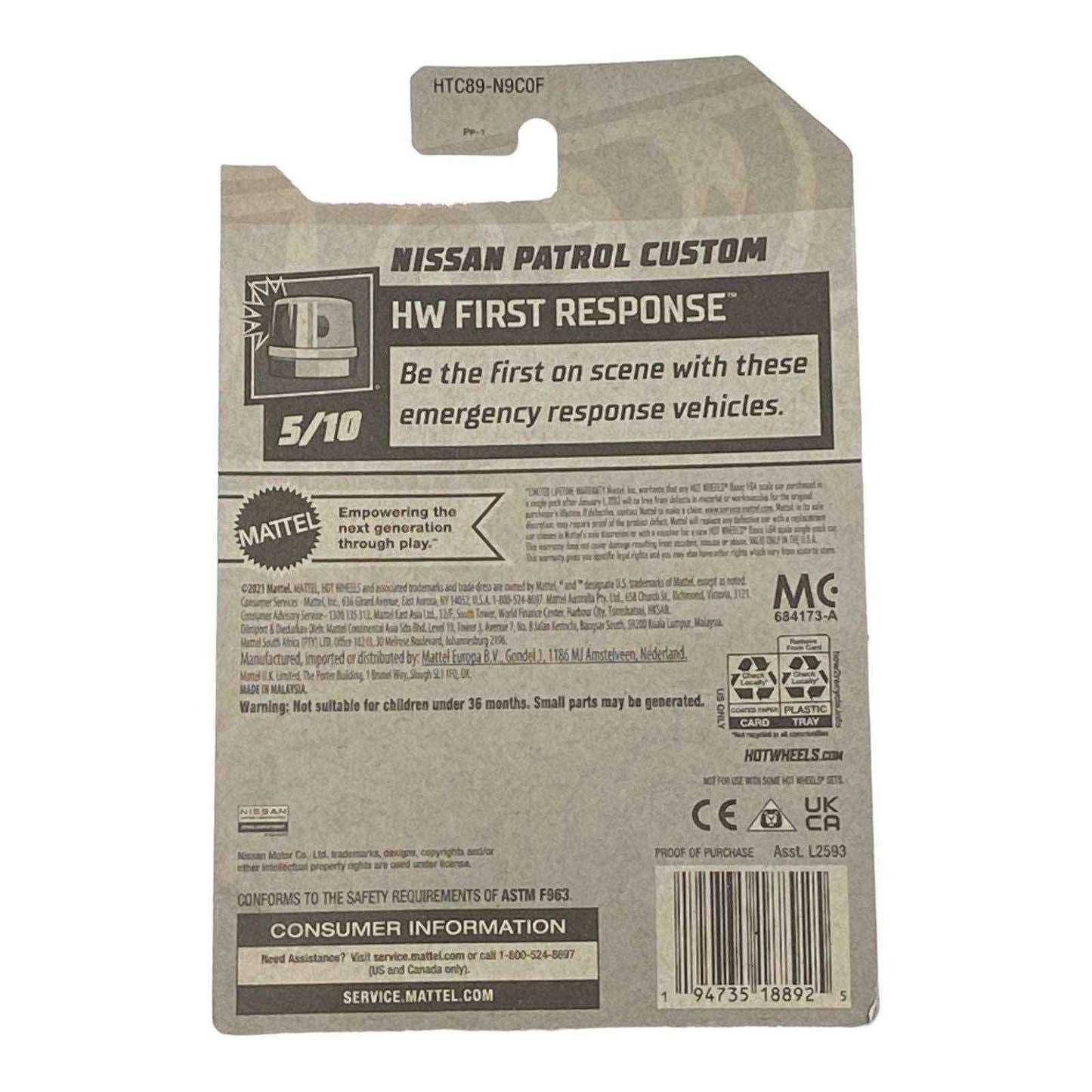 Hot Wheels Nissan Patrol Custom - First Response Series 5/10