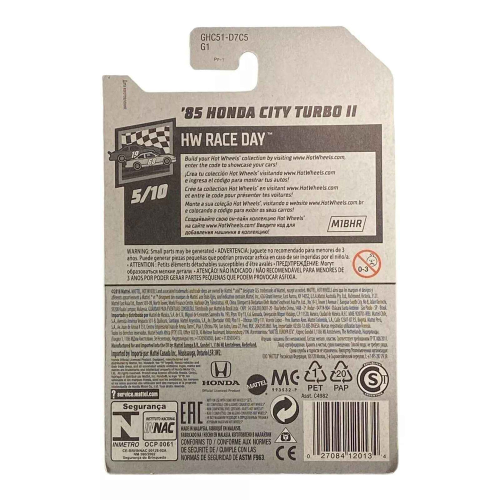 Hot Wheels '85 Honda City Turbo II - Race Day Series 5/10 -