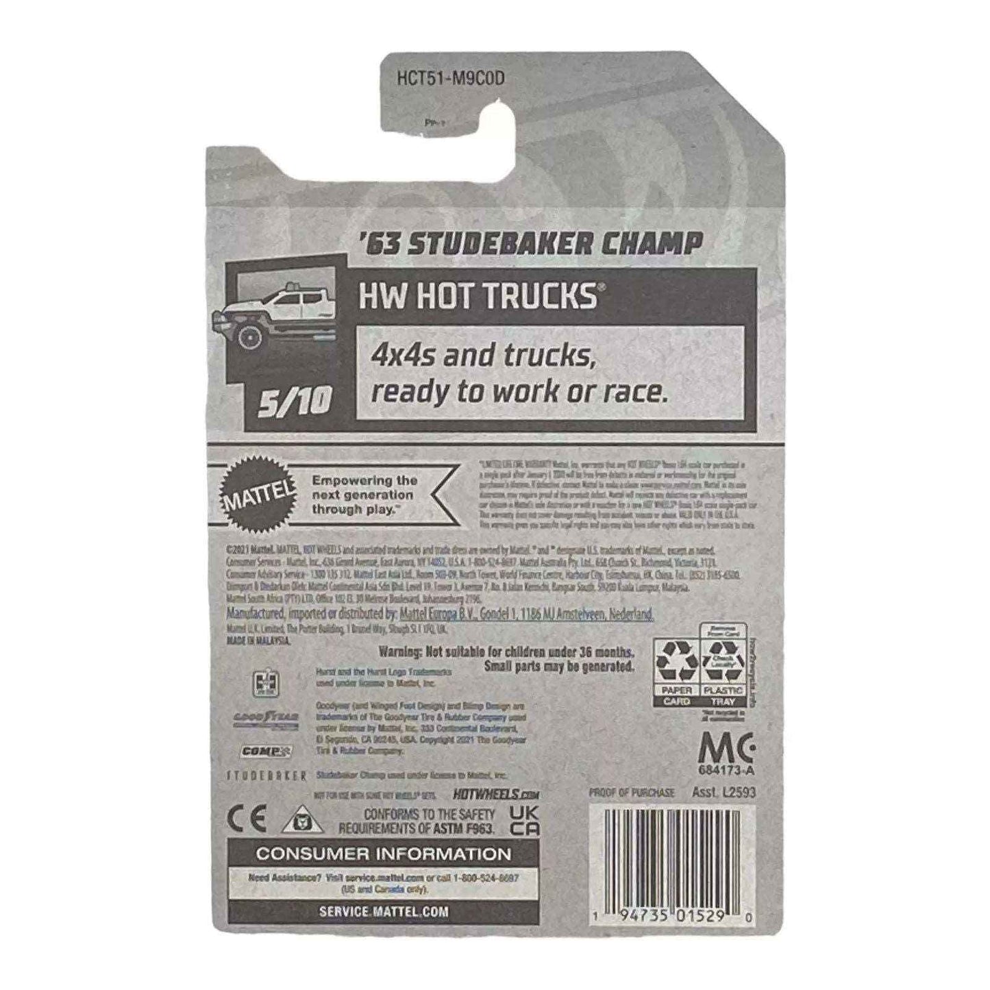 Hot Wheels '63 Studebaker Champ - Hot Trucks Series 5/10