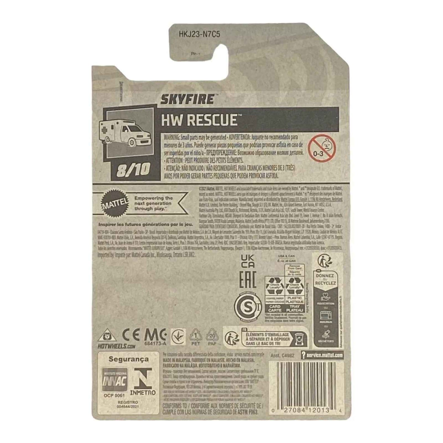 Hot Wheels Skyfire - Air Medic - Rescue Series 8/10