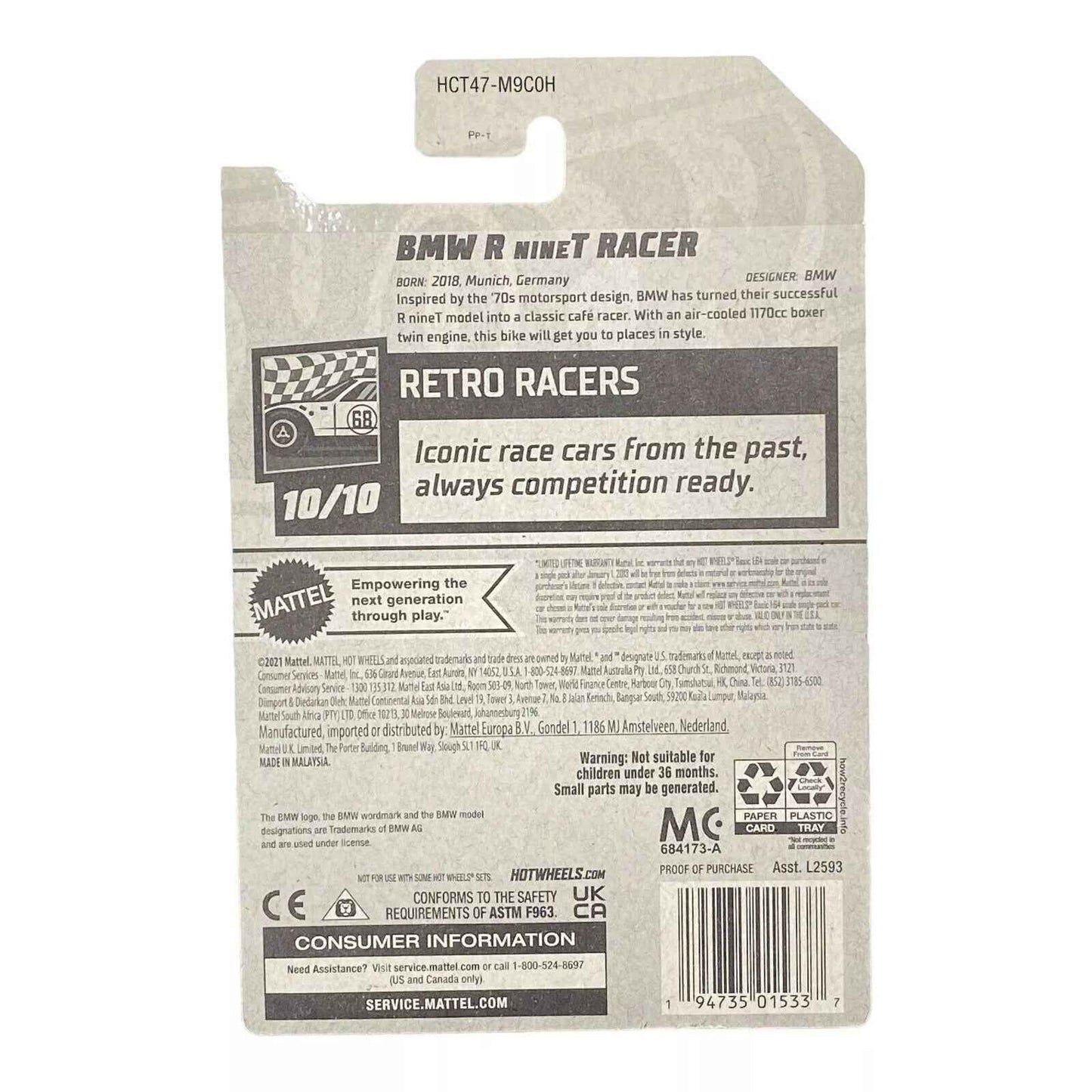 Hot Wheels BMW R nineT Racer - Retro Racers Series 10/10