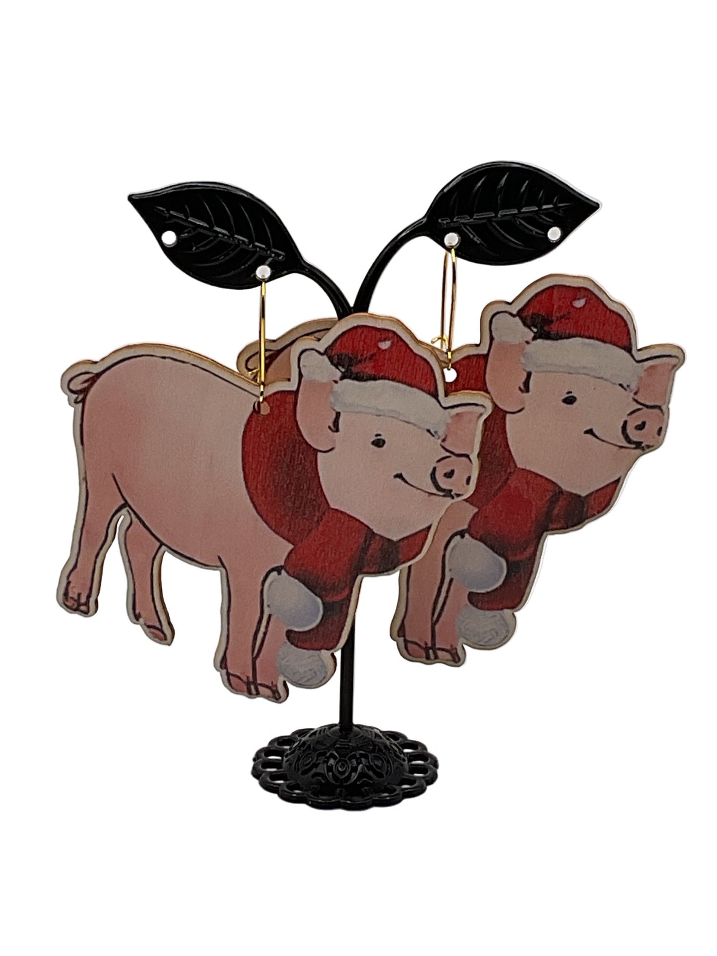 Country Christmas Earrings