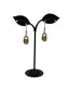 Yellow Topaz Heart Earrings