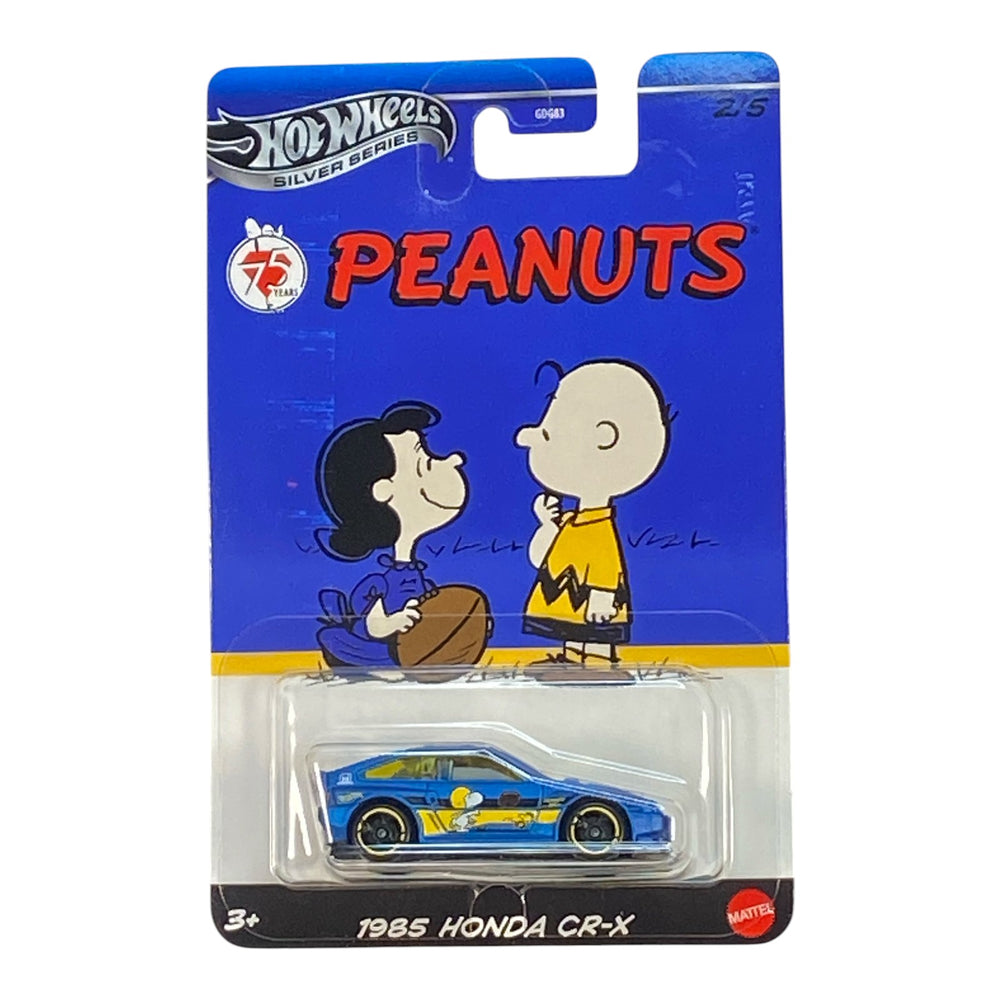 Hot Wheels 1985 Honda CR-X - Silver Series Peanuts 75 Years 2/5 -