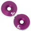 7075 LowPro Wing Washers, M3, Purple Shine, 2pcs