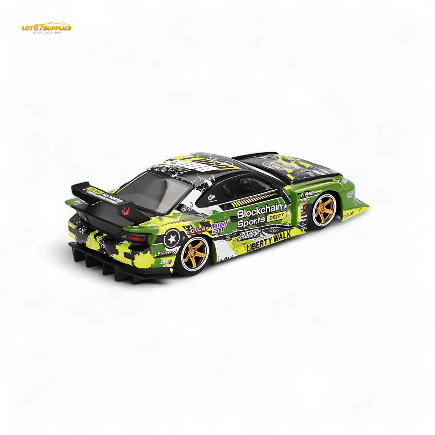 (Pre-Order) MINI-GT Nissan LB-Super Silhouette S15 Silvia #555 V2 2024 Formula Drift Japan - 1:64 - Collectors World Toys