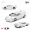 (Pre-Order) Mini-GT Lamborghini Countach 25th Anniversary - White 1:64 #1134