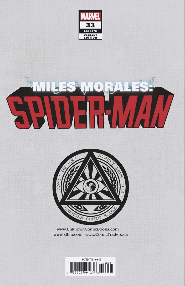 Miles Morales Spider-Man #33 Unknown Comics Gabriele Dell'Otto Exclusive Var (12/08/2021) (12/15/2021) - Collectors World Toys