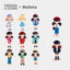 Finding Unicorn Molinta Retro Girls Series Blind Box (1 Blind Box)