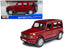 2019 Mercedes Benz G-Class with Sunroof Red Metallic 1/25 Diecast Model Car by Maisto