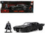 Batmobile Matt Black with Batman Diecast Figurine "The Batman" (2022) Movie "DC Comics" 1/32 Diecast Model Car by Jada