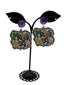 Mardi Gras earrings