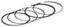 Supertech 96mm VQ35 Piston Rings 1.2x3.45mm / 1.2x4.1mm / 2.5x2.75mm - Set of 6 (SWN30131-2)