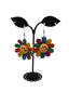 Happy face flower earrings