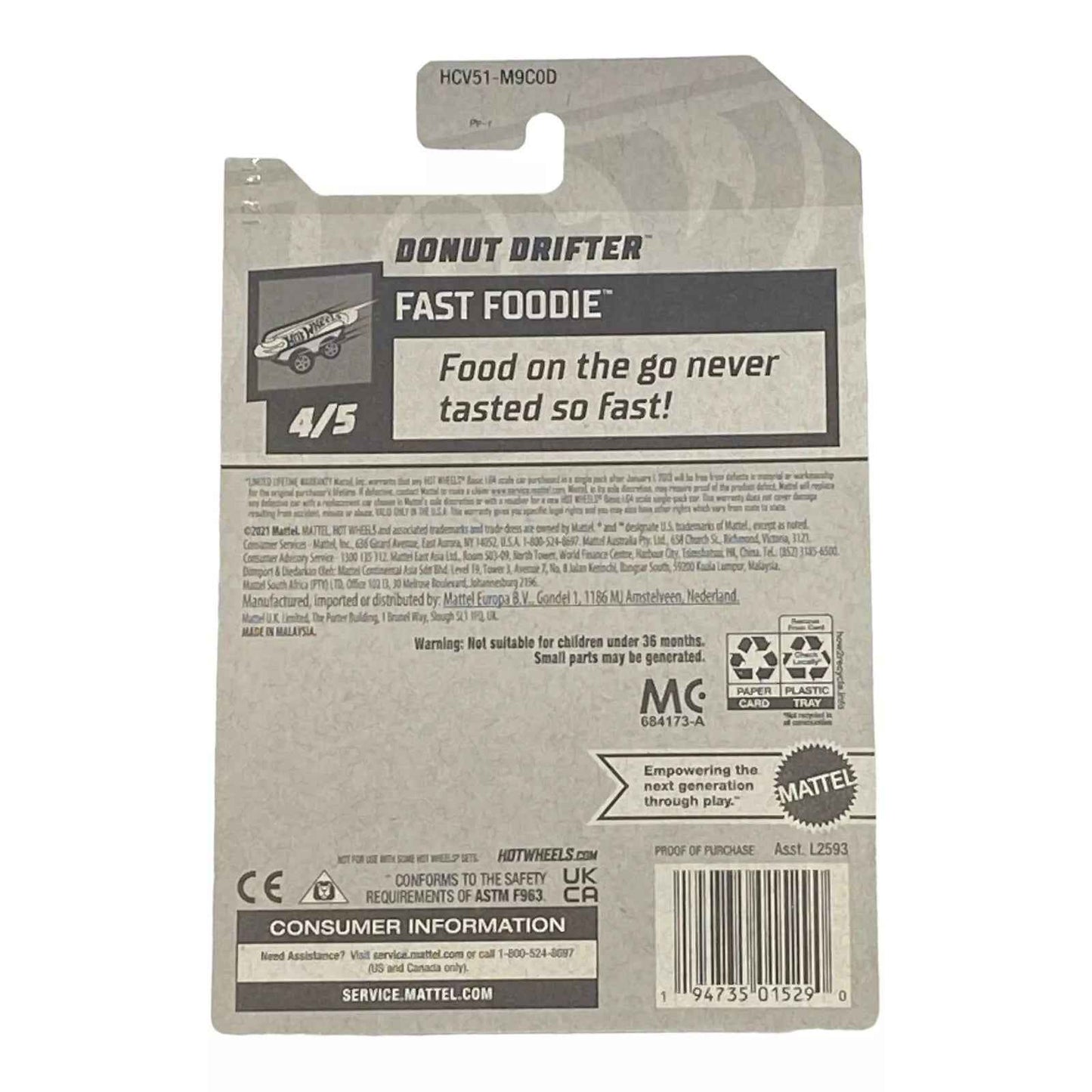 Hot Wheels Donut Drifter - Fast Foodie Series 4/5