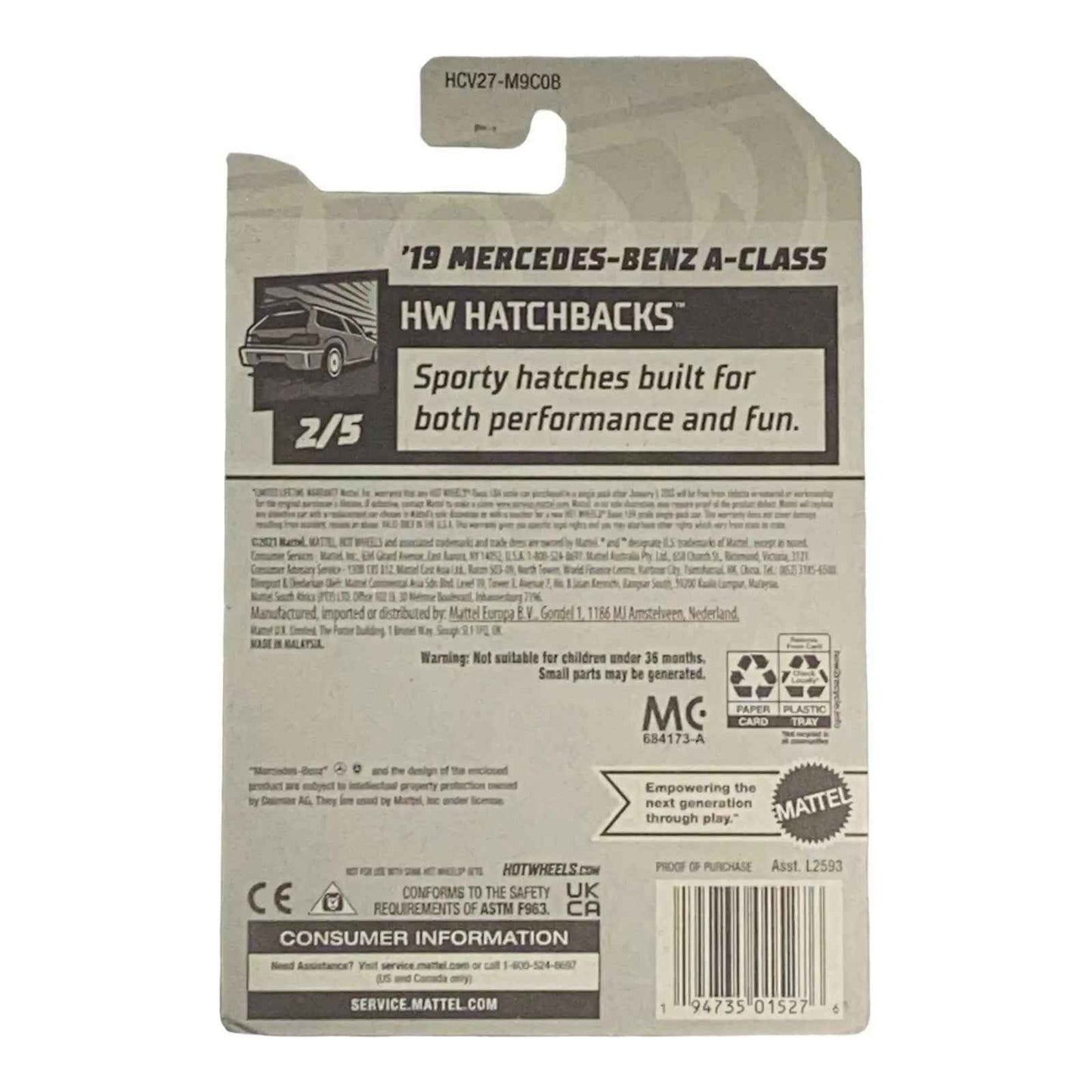 Hot Wheels '19 Mercedes-Benz A-Class - Hatchbacks Series 2/5