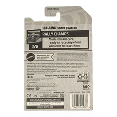 Hot Wheels '84 Audi Sport Quattro - Rally Champs Series 1/5 -