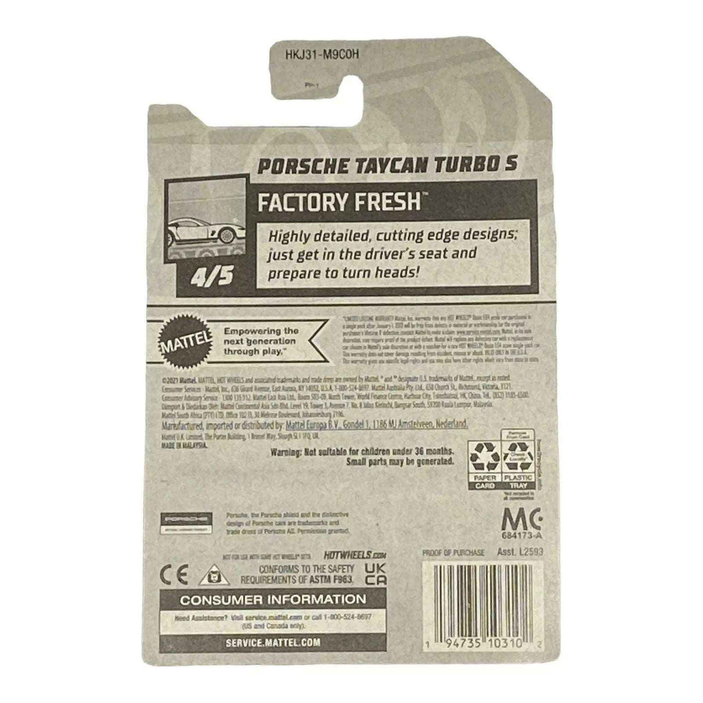 Hot Wheels Porsche Taycan Turbo S - Hot Wheels Factory Fresh Series 4/5