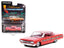 1964 Chevrolet Impala Lowrider Pink Metallic with Rose Graphics and Pink Interior "California Lowriders" Release 1 1/64 Diecast Model Car by Greenlight