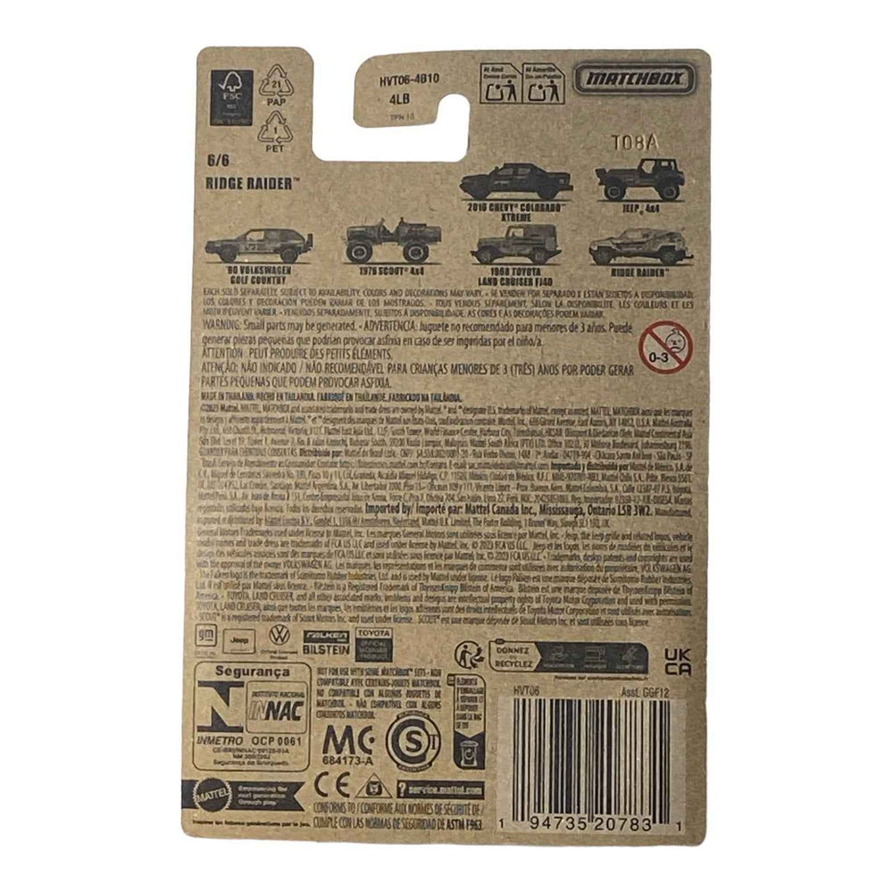 Matchbox Ridge Raider - Off Road Rally Series 6/6 -