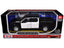 2019 Ford F-150 Lariat Crew Cab Pickup Truck Unmarked Plain Black and White "Custom Builder's Kit - Law Enforcement and Public Service" Series 1/27 Diecast Model Car by Motormax