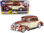 1939 Chevrolet Coupe Lowrider Beige and Brown Metallic "Get Low" Series 1/24 Diecast Model Car by Motormax