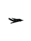 TMLM F-117A Stealth Fighter Diecast Black