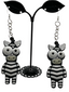 Crazy Eyed Zebra Earrings