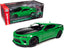 2017 Chevrolet Nickey Camaro SS 1LE Krypton Green with Matt Black Hood and Black Stripes 1/18 Diecast Model Car by Auto World