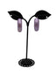 Purple hoop earrings