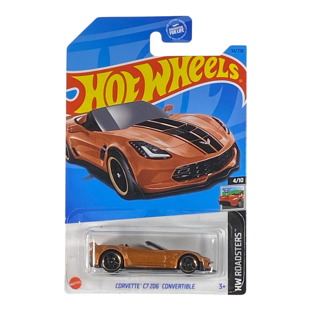 Hot Wheels Corvette C7 Z06 Convertible - Roadsters Series 4/10 -