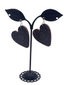 Printed Heart Earrings