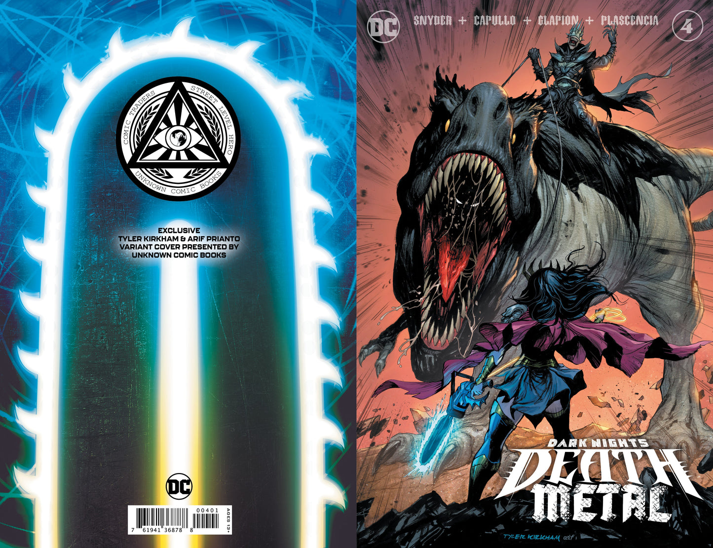 DARK NIGHTS DEATH METAL #4 (OF 7) UNKNOWN COMICS TYLER KIRKHAM EXCLUSIVE VAR (10/14/2020) - Collectors World Toys