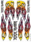 XXX Main Racing - Pro Flames Sticker Sheet