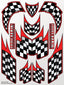 XXX Main Racing - Racing Checkers Sticker Sheet