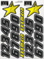 XXX Main Racing - Numbers Carbon Sticker Sheet