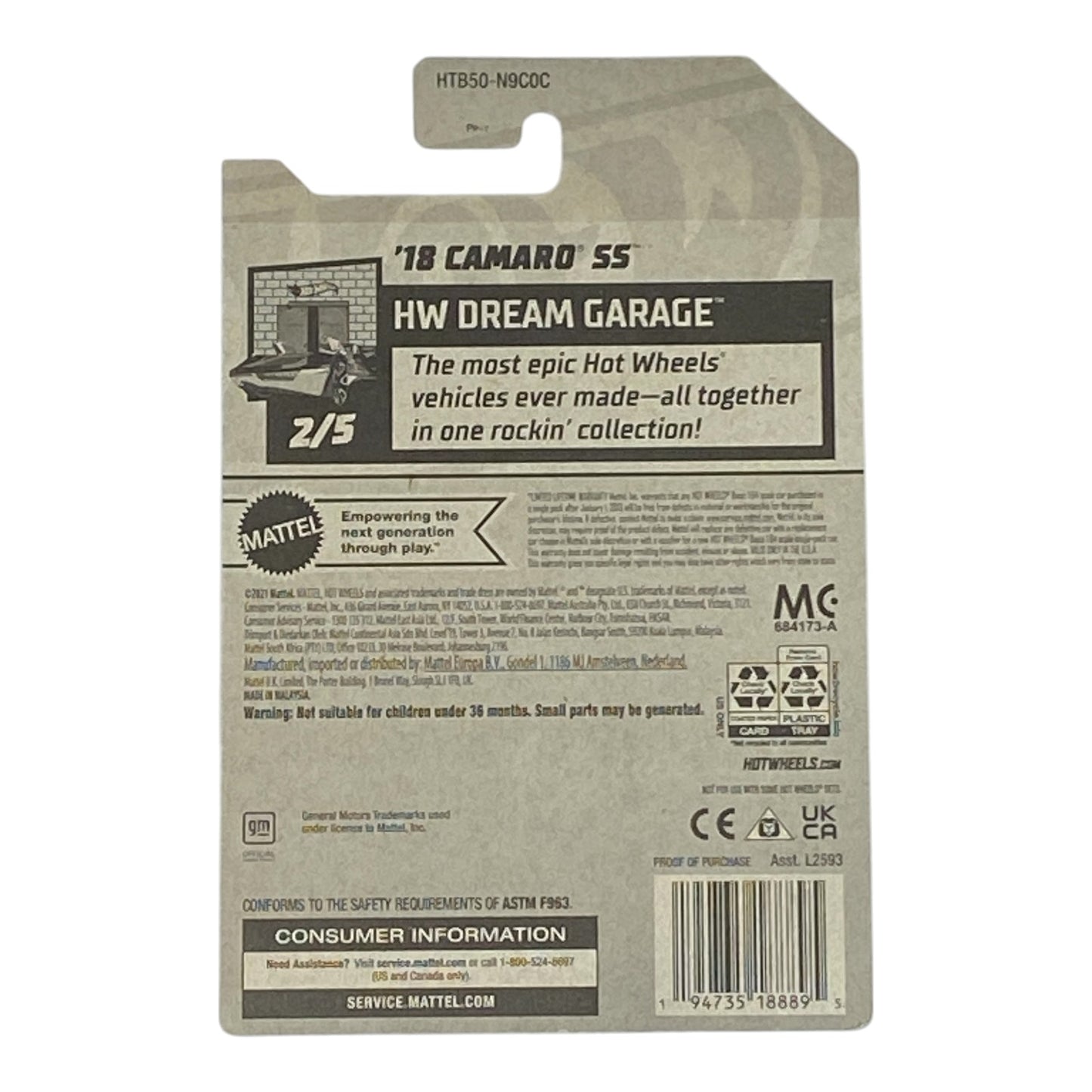 Hot Wheels '18 Camaro SS - HW Dream Garage Series 2/5