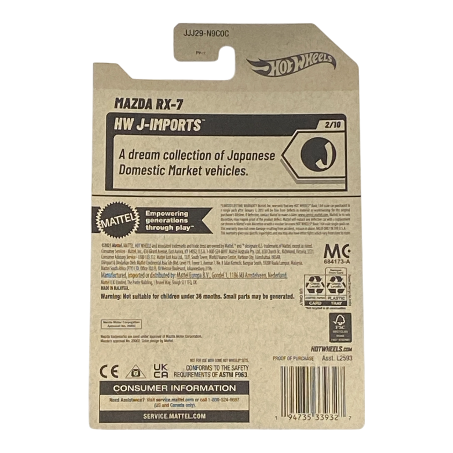 Hot Wheels Mazda RX-7 - HW J-Imports Series 2/10