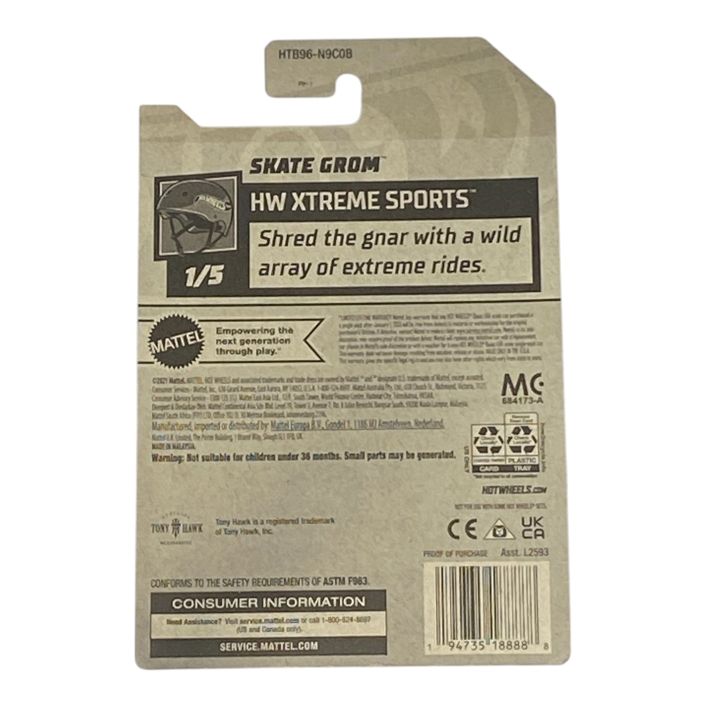 Hot Wheels Skate Grom - HW Xtreme Sports Series 1/5