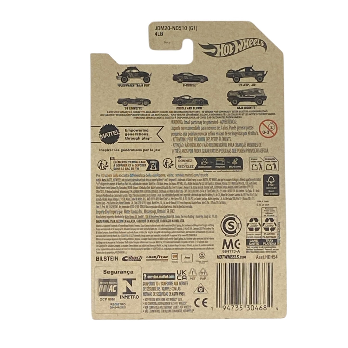 Hot Wheels Volkswagen Baja Bug - Pearl & Chrome 57th Anniversary series 1/6