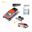 GCD Toyota TACOMA SNOW VERSION in Orange Red - Snow Effect & 3PMSF Tires 1:64