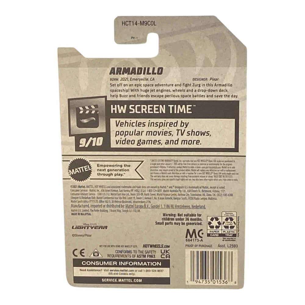 Hot Wheels Armadillo - Screen Time Series 9/10 (Ver 1) -