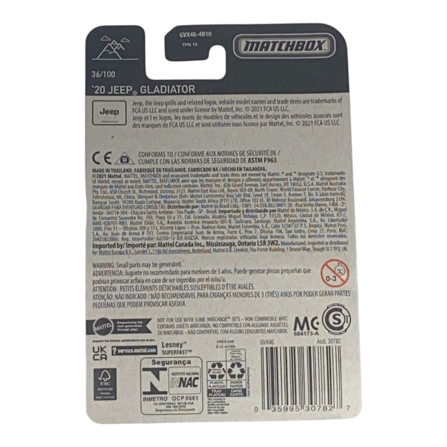 Matchbox '20 Jeep Gladiator - Matchbox Series 36/100