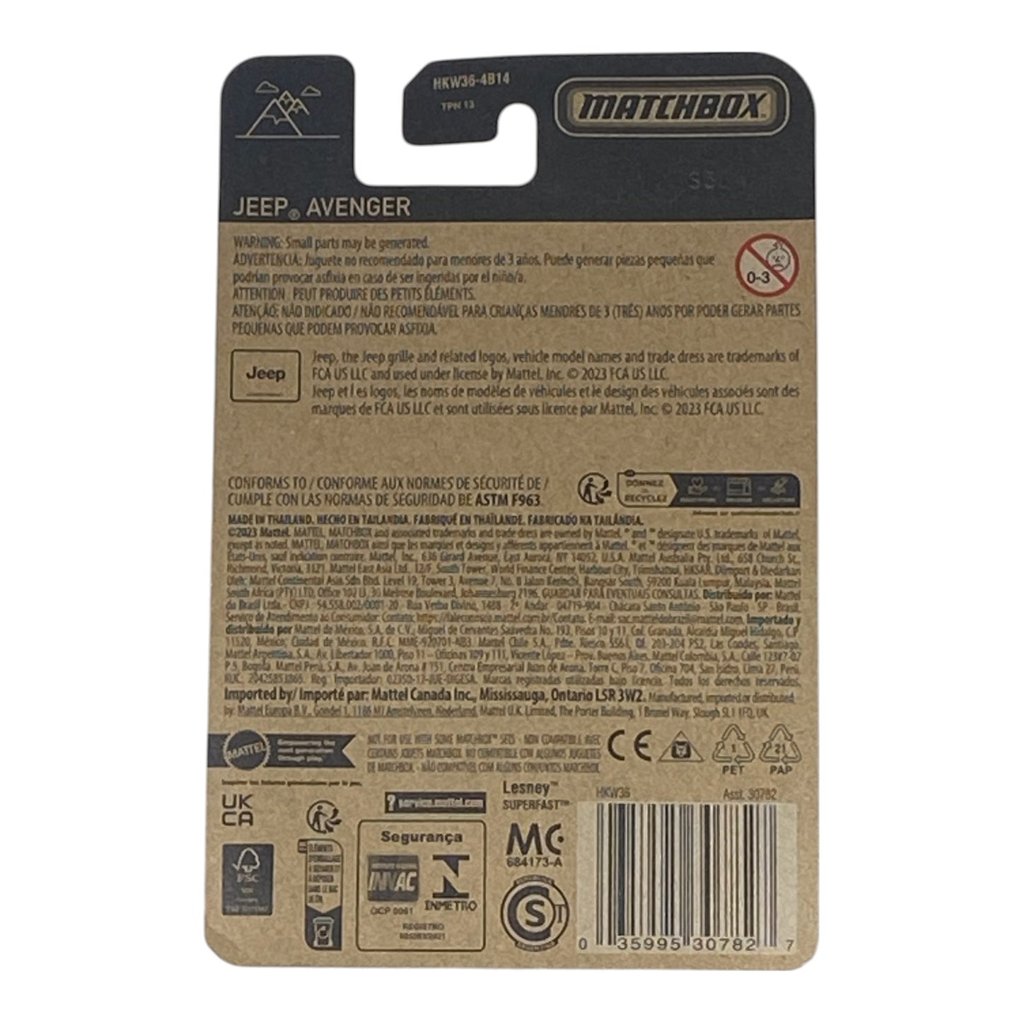 Matchbox Jeep Avenger - Matchbox Series